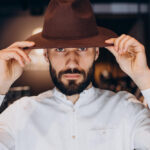 mens black fedora outfit