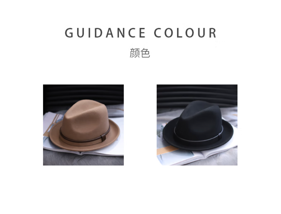 Men’s Casual Wool Fedora Hat – British Vintage Gentleman Style Wide Brim Large Size Felt Hat