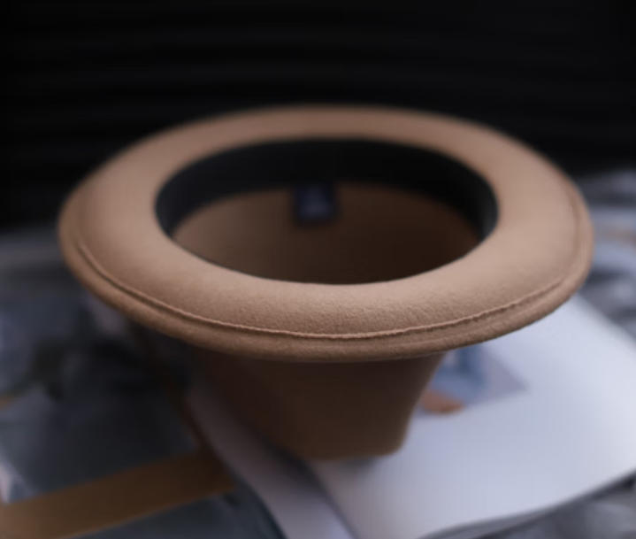 men’s casual wool fedora hat – british vintage gentleman style wide brim large size felt hat