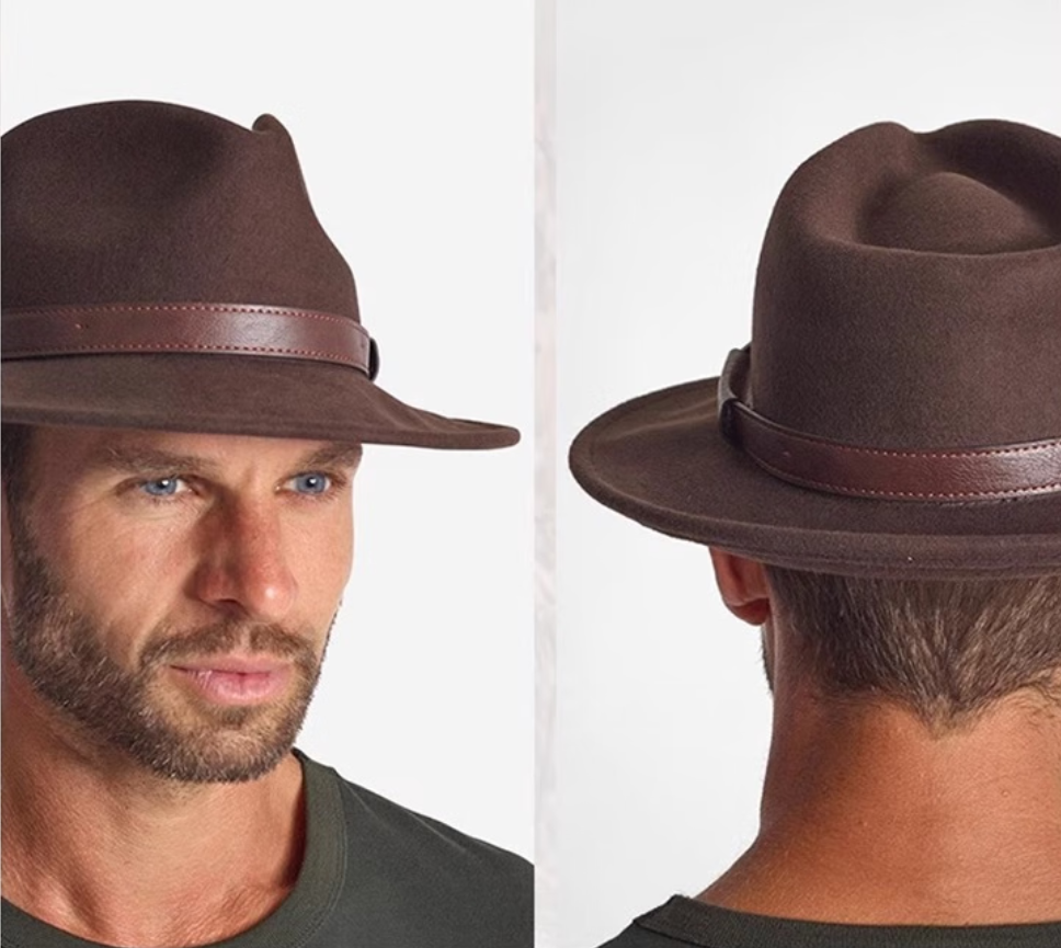 men’s fedora hat | gentleman jazz hat with western cowboy influence