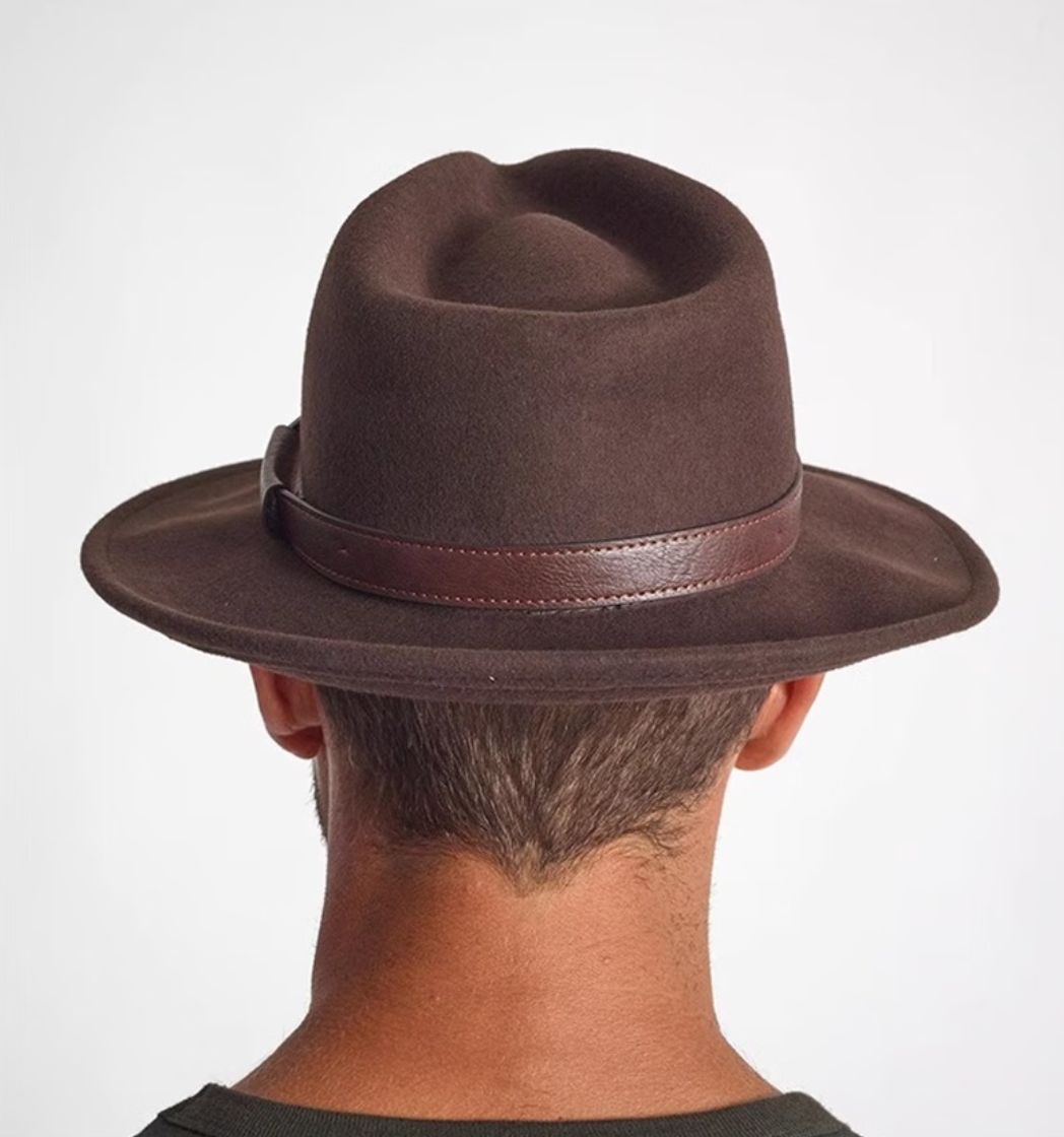 men’s fedora hat | gentleman jazz hat with western cowboy influence