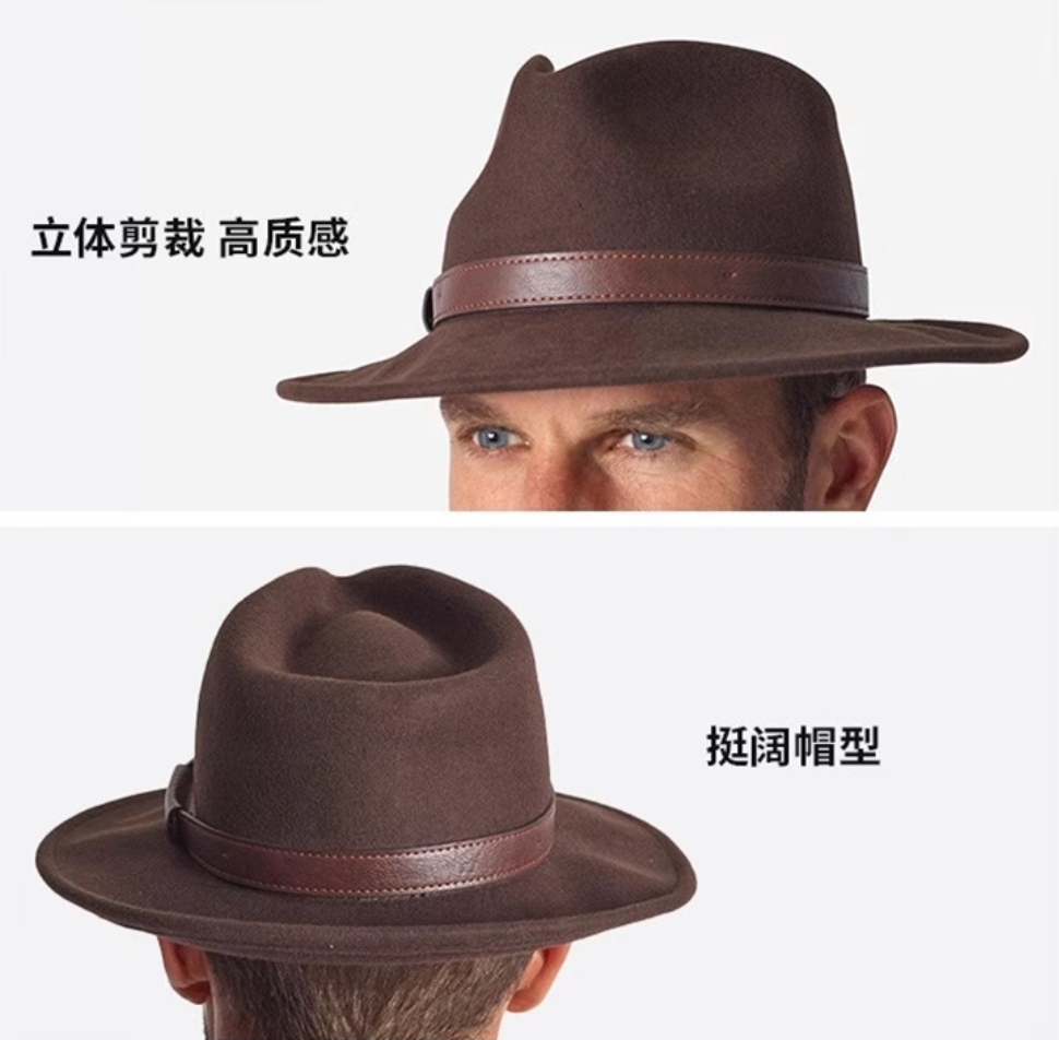 men’s fedora hat | gentleman jazz hat with western cowboy influence