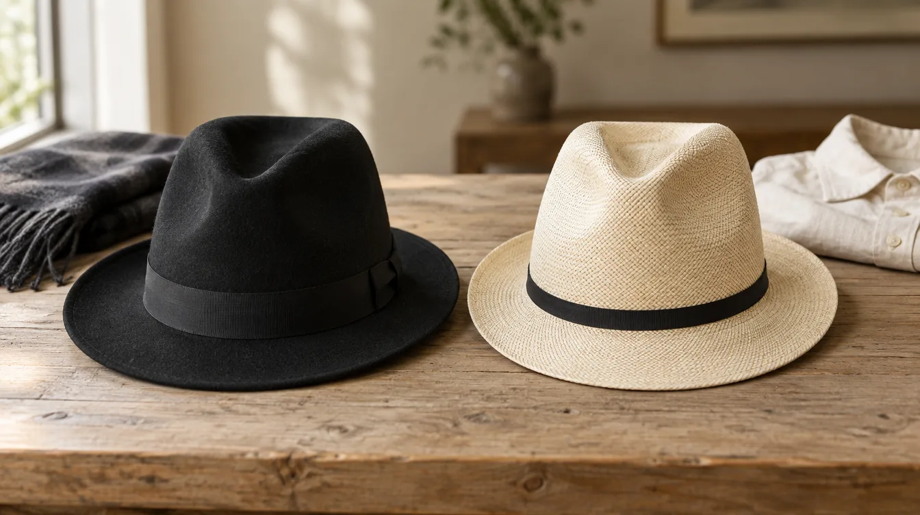 felt vs straw fedora comparison