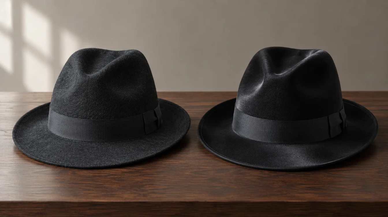 wool felt vs fur felt fedora